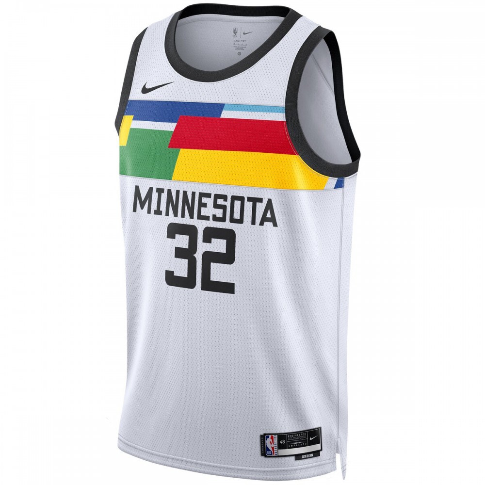 Karl-Anthony Towns Minnesota Timberwolves Unisex 2022/23 Swingman Jersey - City Edition - White-Pro Kit Vault | Brand New 26/27 Sports Jerseys